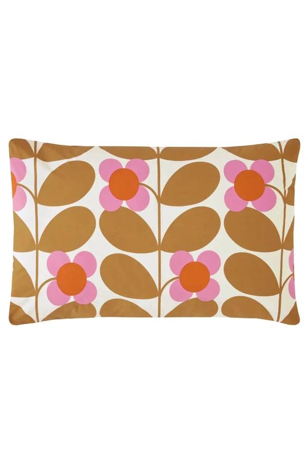 Orla Kiely Stem Bloom retro putetrekk i orange og rosa