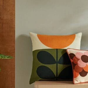 Sunflower retro pute med solsikke i orange fra Orla Kiely