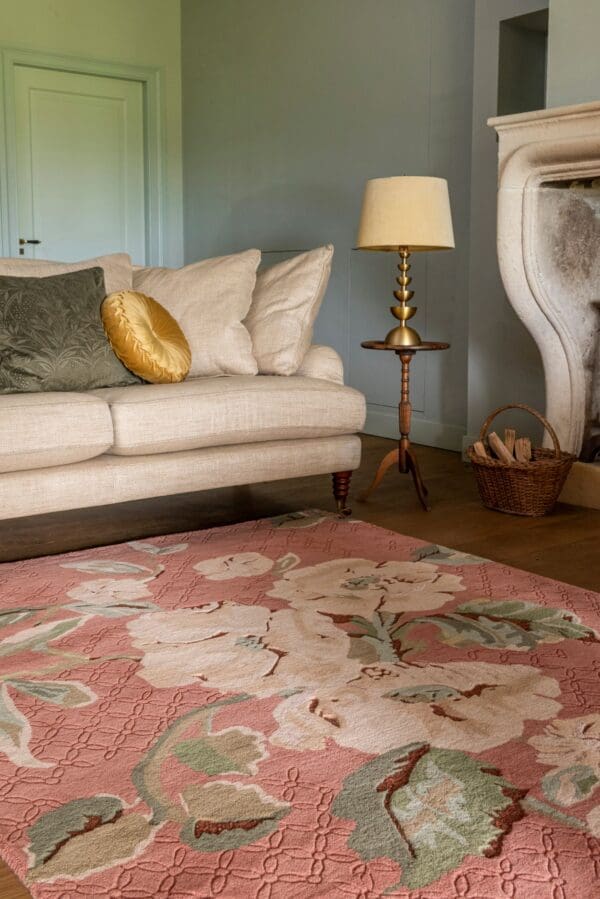 Alyworth Trail, blomstrete gulvteppe i terracotta fra Laura Ashley - Bilde 2