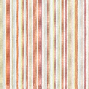 Brunswick friskt stripete stoff i orange toner fra Art of the Loom