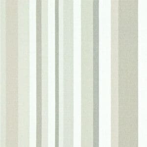 hampden stoff med brede striper i beige/greige fra Art of the Loom