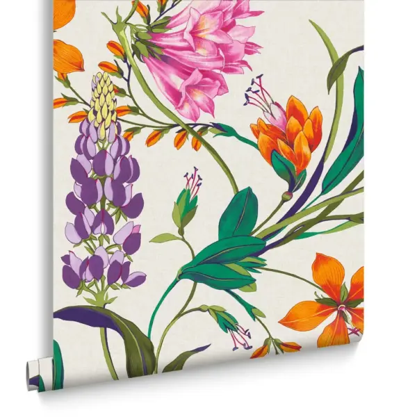 Botanists Scroll Vivant, tapet med fargerike blomster - Bilde 4