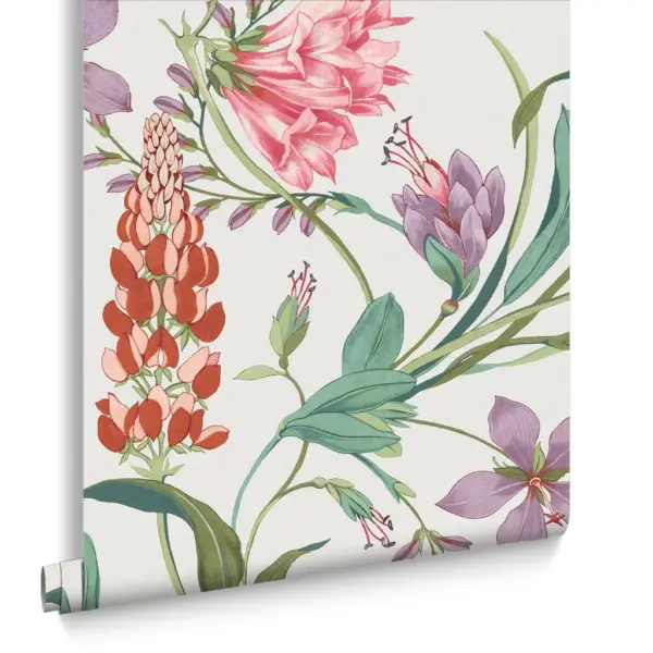 Botanists Scroll Mauve, tapet med blomster i lilla - Bilde 4