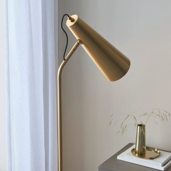 Karna, moderne gulvlampe i antikk messing - Bilde 2